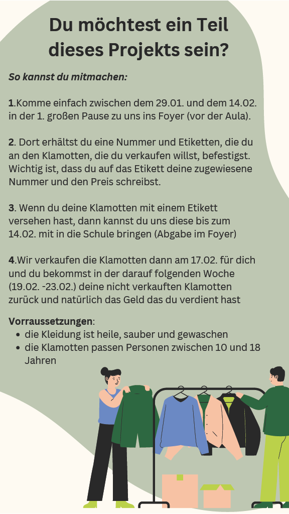 Projektkurs des MSMGs organisiert Nachhaltigkeitsmesse mit second hand shop